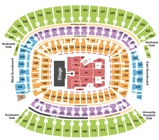 Huntington Bank Field Foo Fighters Seating Chart